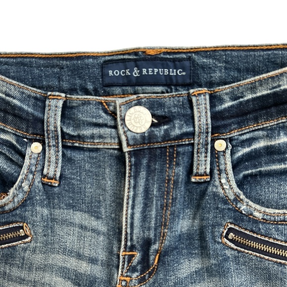 Rock & Republic‎ Kendall Distressed Capri Jeans Size: 6 - Picture 5 of 12